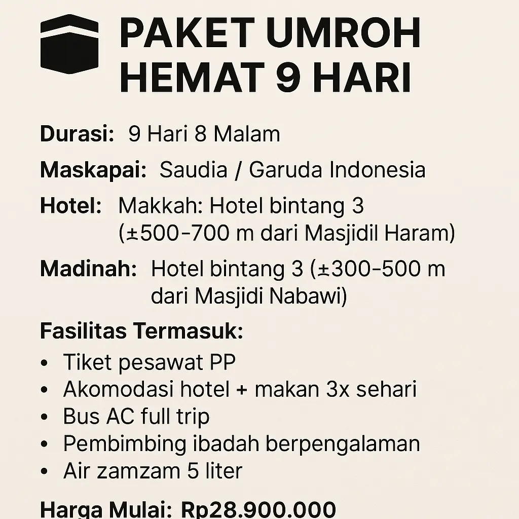 🕋 Paket Umroh Plus Turki 12 Hari